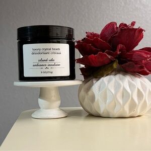Luxury Crystal Beads Deodoriser - Island Vibe - Black Jar